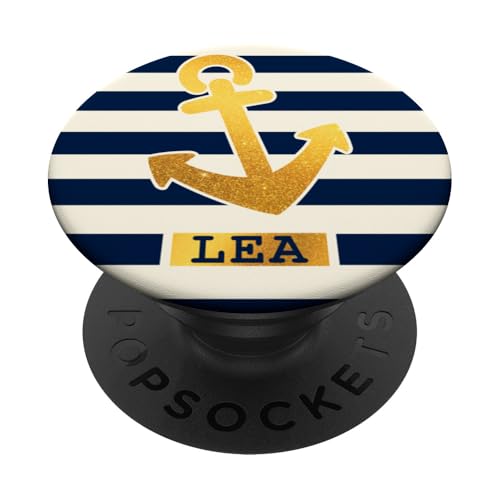 Lea Name Vorname Maritimes Nautik Design Personalisiert PopSockets Klebender PopGrip von Maritime Trend Designs Namensgeschenke Ideen