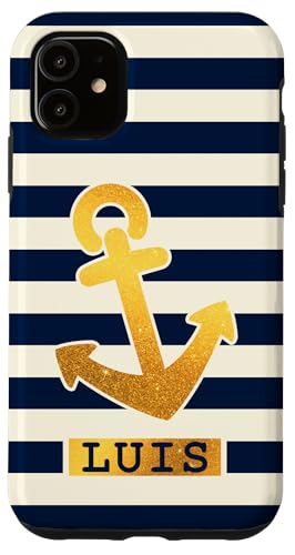 Luis Name Vorname Maritimes Nautik Design Personalisiert Hülle für iPhone 11 von Maritime Trend Designs Namensgeschenke Ideen