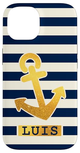 Luis Name Vorname Maritimes Nautik Design Personalisiert Hülle für iPhone 14 von Maritime Trend Designs Namensgeschenke Ideen