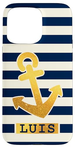 Luis Name Vorname Maritimes Nautik Design Personalisiert Hülle für iPhone 15 Pro Max von Maritime Trend Designs Namensgeschenke Ideen