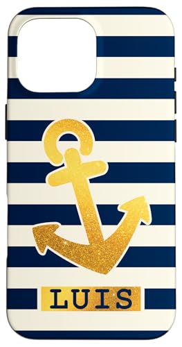 Luis Name Vorname Maritimes Nautik Design Personalisiert Hülle für iPhone 16 Pro Max von Maritime Trend Designs Namensgeschenke Ideen