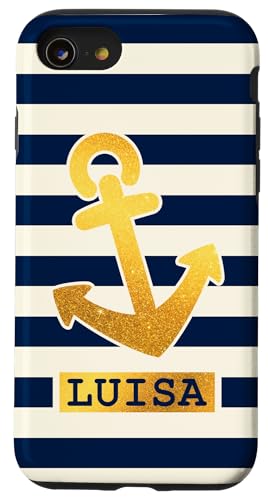 Luisa Name Vorname Maritimes Nautik Design Personalisiert Hülle für iPhone SE (2020) / 7 / 8 von Maritime Trend Designs Namensgeschenke Ideen
