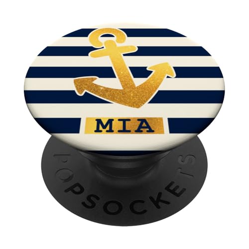 Mia Name Vorname Maritimes Nautik Design Personalisiert PopSockets Klebender PopGrip Mia Name Vorname Maritimes Nautik Design Personalisiert PopSockets Klebender PopGrip von Maritime Trend Designs Namensgeschenke Ideen