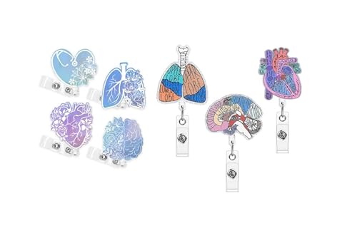 Marjoramy Anatomie Krankenschwester Abzeichenhalter,Einziehbare Herz Abzeichenhalter mit Krokodilklemme Namensschild Ausweishalter Kreative Muster Krankenschwester Accessoires Arzt Büro Klinik Marjoramy Anatomie Krankenschwester Abzeichenhalter,Einziehbare Herz Abzeichenhalter mit Krokodilklemme Namensschild Ausweishalter Kreative Muster Krankenschwester Accessoires Arzt Büro Klinik von Marjoramy