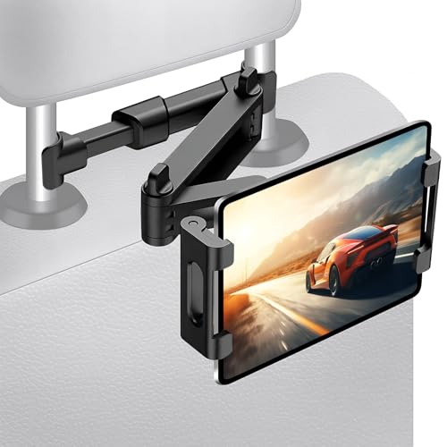 Marjoramy Tablet Halterung Auto Kopfstütze,Tablethalterungen Auto,Tablethalter,Ausziehbare,Universal 360° DrehungTablet Kopfstützenhalter,für 4.7-12.9" Geräte,iPad,Switch,Phone Marjoramy Tablet Halterung Auto Kopfstütze,Tablethalterungen Auto,Tablethalter,Ausziehbare,Universal 360° DrehungTablet Kopfstützenhalter,für 4.7-12.9" Geräte,iPad,Switch,Phone von Marjoramy