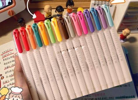 Textmarker,15 Farben Pastell Textmarker mit Zwei Spitzen,Dry Fast Highlighter Marker,Bibel Textmarker,Meißelspitze Schlanke Textmarker Doppelspitzen Pastellmarker,für Schulen, Büros, Studenten Textmarker,15 Farben Pastell Textmarker mit Zwei Spitzen,Dry Fast Highlighter Marker,Bibel Textmarker,Meißelspitze Schlanke Textmarker Doppelspitzen Pastellmarker,für Schulen, Büros, Studenten von Marjoramy