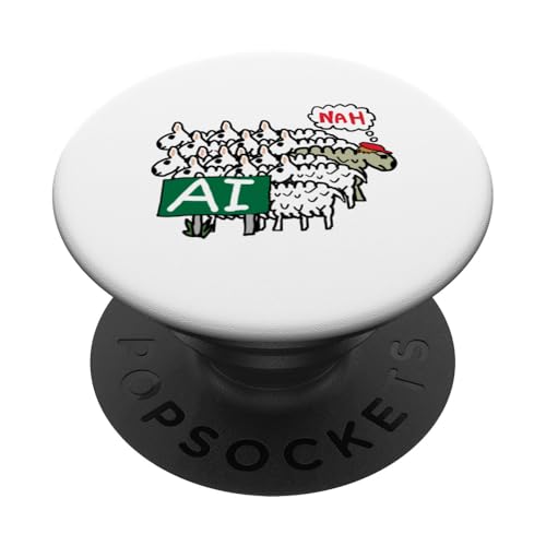 Anti-KI PopSockets Klebender PopGrip Anti-KI PopSockets Klebender PopGrip von Mark Ewbie Designs