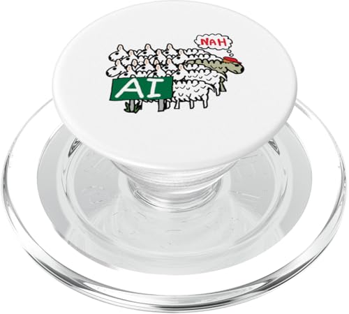 Anti-KI PopSockets PopGrip für MagSafe von Mark Ewbie Designs
