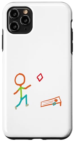 Cornhole Stickman Hülle für iPhone 11 Pro Max von Mark Ewbie Designs