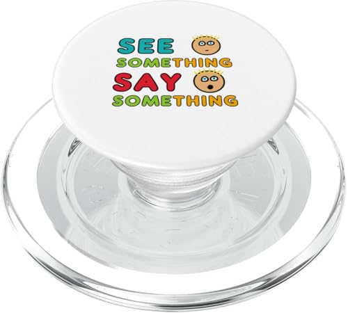 Etwas sehen, etwas sagen PopSockets PopGrip für MagSafe Etwas sehen, etwas sagen PopSockets PopGrip für MagSafe von Mark Ewbie Designs