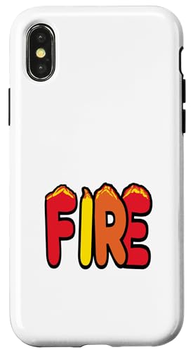 Feuer Hülle für iPhone X/XS von Mark Ewbie Designs