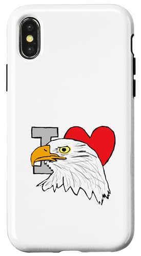 Ich liebe Adler Hülle für iPhone X/XS von Mark Ewbie Designs