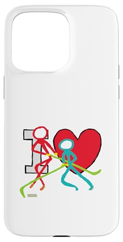 Ich liebe Eishockey Hülle für iPhone 15 Pro Max von Mark Ewbie Designs