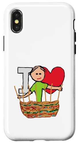Ich liebe Korbflechten Hülle für iPhone X/XS von Mark Ewbie Designs