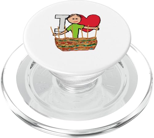 Ich liebe Korbflechten PopSockets PopGrip für MagSafe Ich liebe Korbflechten PopSockets PopGrip für MagSafe von Mark Ewbie Designs
