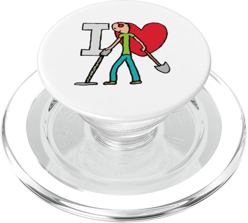 Ich liebe Metalldetektion PopSockets PopGrip für MagSafe Ich liebe Metalldetektion PopSockets PopGrip für MagSafe von Mark Ewbie Designs