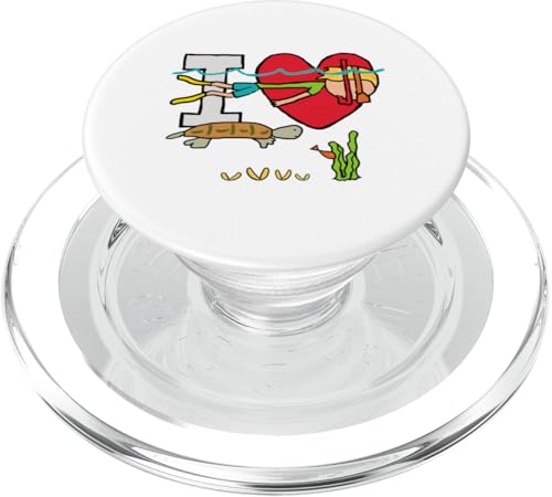 Ich liebe Schnorcheln PopSockets PopGrip für MagSafe Ich liebe Schnorcheln PopSockets PopGrip für MagSafe von Mark Ewbie Designs