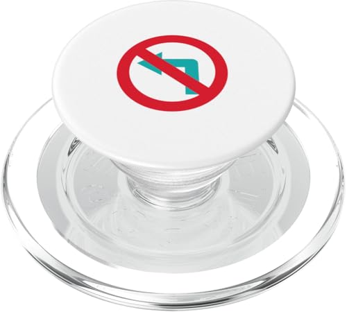 Kein linkes Abbiegeschild PopSockets PopGrip für MagSafe Kein linkes Abbiegeschild PopSockets PopGrip für MagSafe von Mark Ewbie Designs