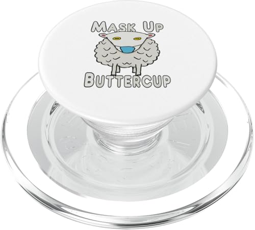 Mask Up Buttercup PopSockets PopGrip für MagSafe von Mark Ewbie Designs
