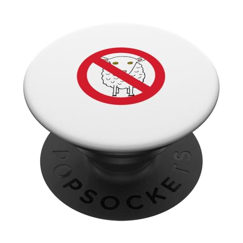 Schild "No Sheep" PopSockets Klebender PopGrip Schild "No Sheep" PopSockets Klebender PopGrip von Mark Ewbie Designs