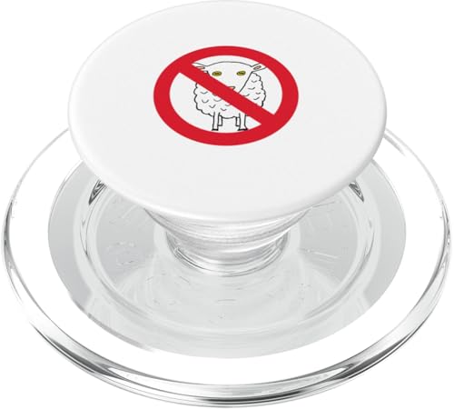 Schild "No Sheep" PopSockets PopGrip für MagSafe Schild "No Sheep" PopSockets PopGrip für MagSafe von Mark Ewbie Designs