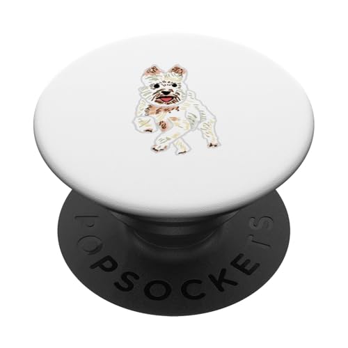 Yorkshire-Terrier PopSockets Klebender PopGrip Yorkshire-Terrier PopSockets Klebender PopGrip von Mark Ewbie Designs