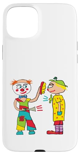 Zirkus-Clowns Hülle für iPhone 15 Plus von Mark Ewbie Designs