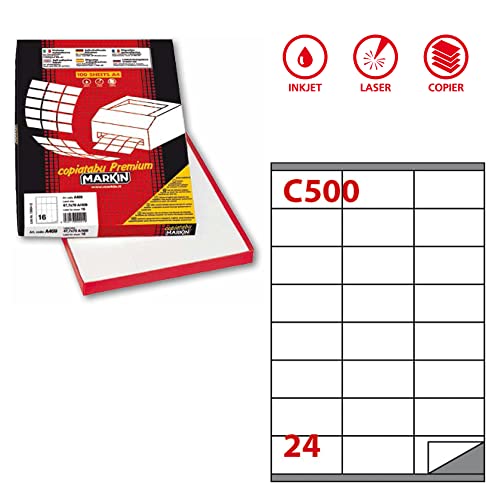 Markin C500 RIMOVIBILE ETICHETTE 70X36 210C500RIM von MarkIn