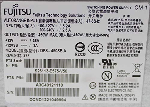 Fujitsu/Delta DPS-450SB A Netzteil 450 Watt S26113-E575-V50#303699 von Marke: Fujitsu