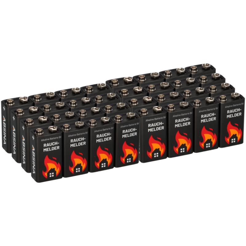 32x 9V-Block Rauchmelder Batterie für Rauchwarnmelder Messgeräte Spielzeuge von Markenlos