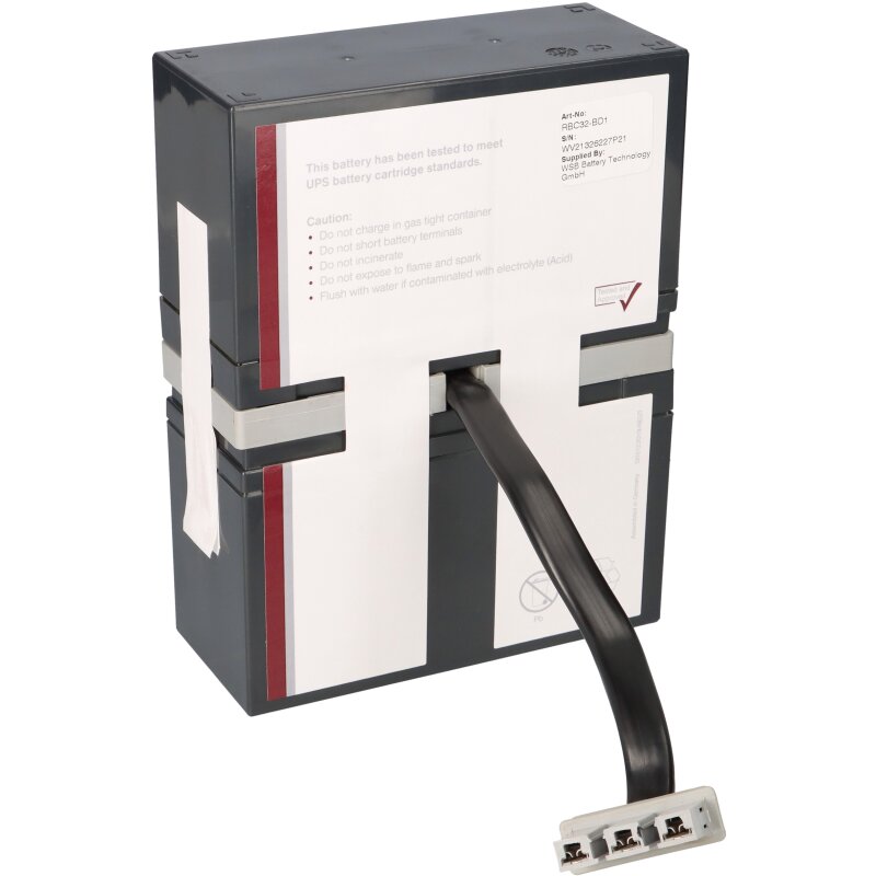 Akku kompatibel APC Back UPS RS 800 1000 RBC32 RBC 32 von Markenlos