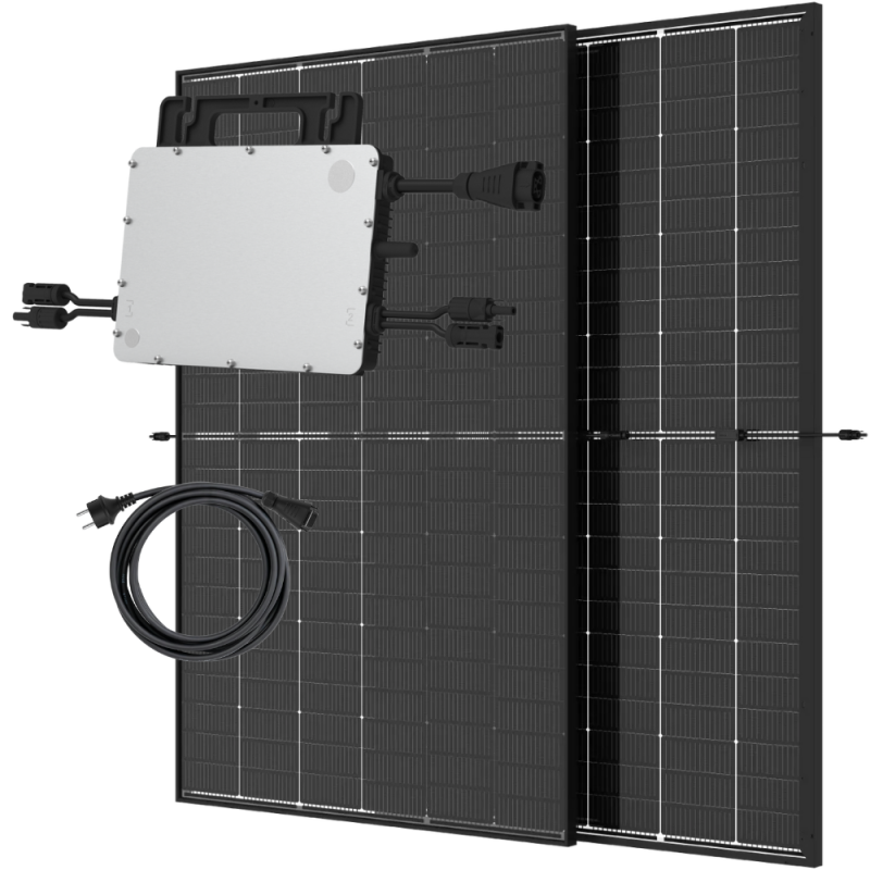 Balkonkraftwerk 800W - 2x Trina Vertex S+ 445Wp Solarmodul + Hoymiles HMS-800W-2T Mikrowechselrichter mit 0% MwSt nach §12 Abs. 3 UstG Balkonkraftwerk 800W - 2x Trina Vertex S+ 445Wp Solarmodul + Hoymiles HMS-800W-2T Mikrowechselrichter mit 0% MwSt nach §12 Abs. 3 UstG von Markenlos