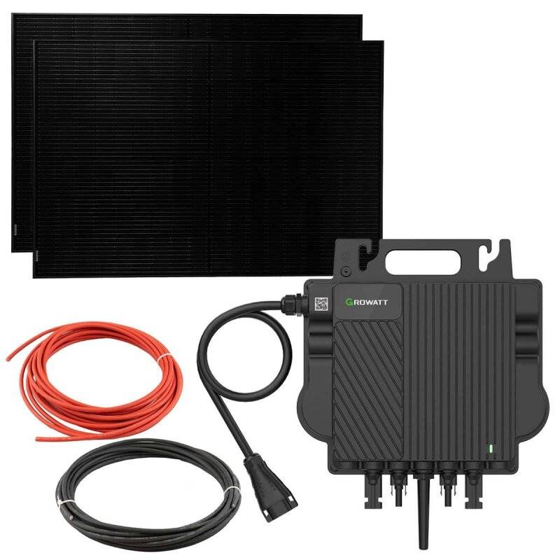 Balkonkraftwerk Growatt NEO800M-X mit 800W Solarpanelen und WiFi mit 0% MwSt nach §12 Abs. 3 UstG von Markenlos