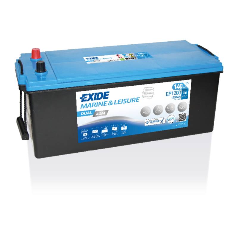 Exide EP1200 12V 140Ah Dual AGM Versorgungsbatterie von Markenlos