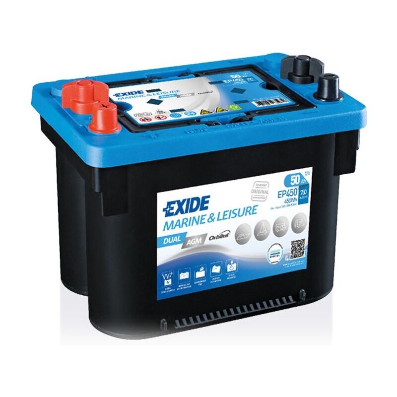 Exide EP450 12Volt 50Ah Dual AGM Versorgungsbatterie von Markenlos