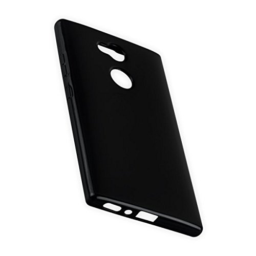 Markenlos Dark Case Style - Silikon TPU Handy Hülle kompatibel mit Sony Xperia L2 - Cover Case Schutzgülle Bumper in der Farbe Schwarz von Markenlos
