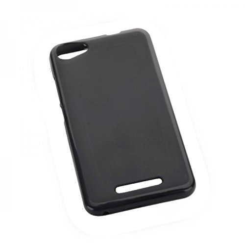 Markenlos Dark Case Style - Silikon TPU Hülle kompatibel mit Wiko Jerry - Schutz Schutzhülle Cover Case Bumper in Schwarz von Markenlos