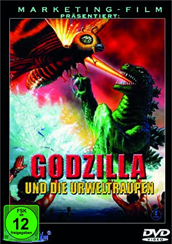 Godzilla und die Urweltraupen (Ausgezeichneter Godzilla Film der Showa-Reihe vom Kult Regisseur Inoshiro Honda) in Real und Animation (OT: Mothra versus Godzilla) Monster Kaiju Klassiker von Marketing-Film