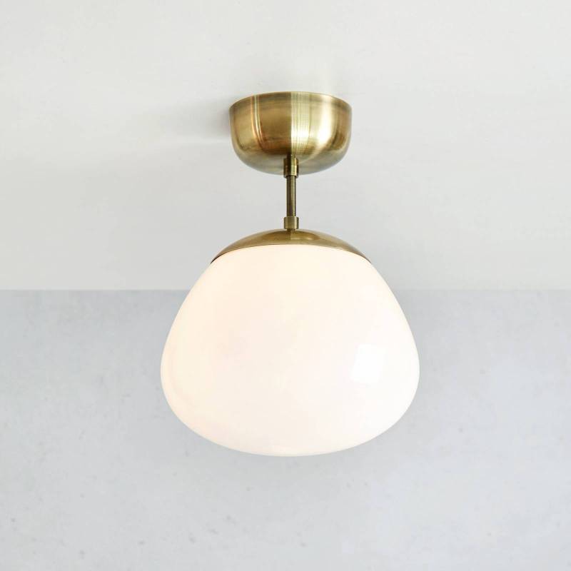 Deckenleuchte Rise, messingfarben antik, Glas, Ø 25 cm von Markslöjd