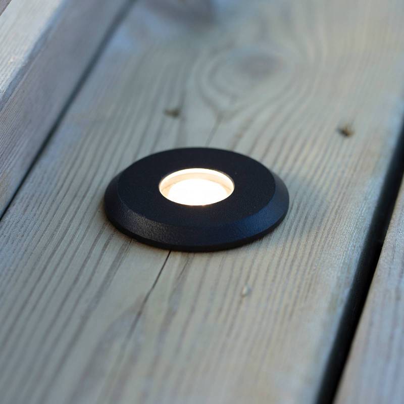 Garden 24 Decklight, schwarz, Licht oben, 3W von Markslöjd