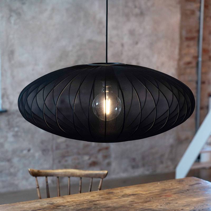 Hängelampe Florence, Ø 75 cm, schwarz, Nylon von Markslöjd