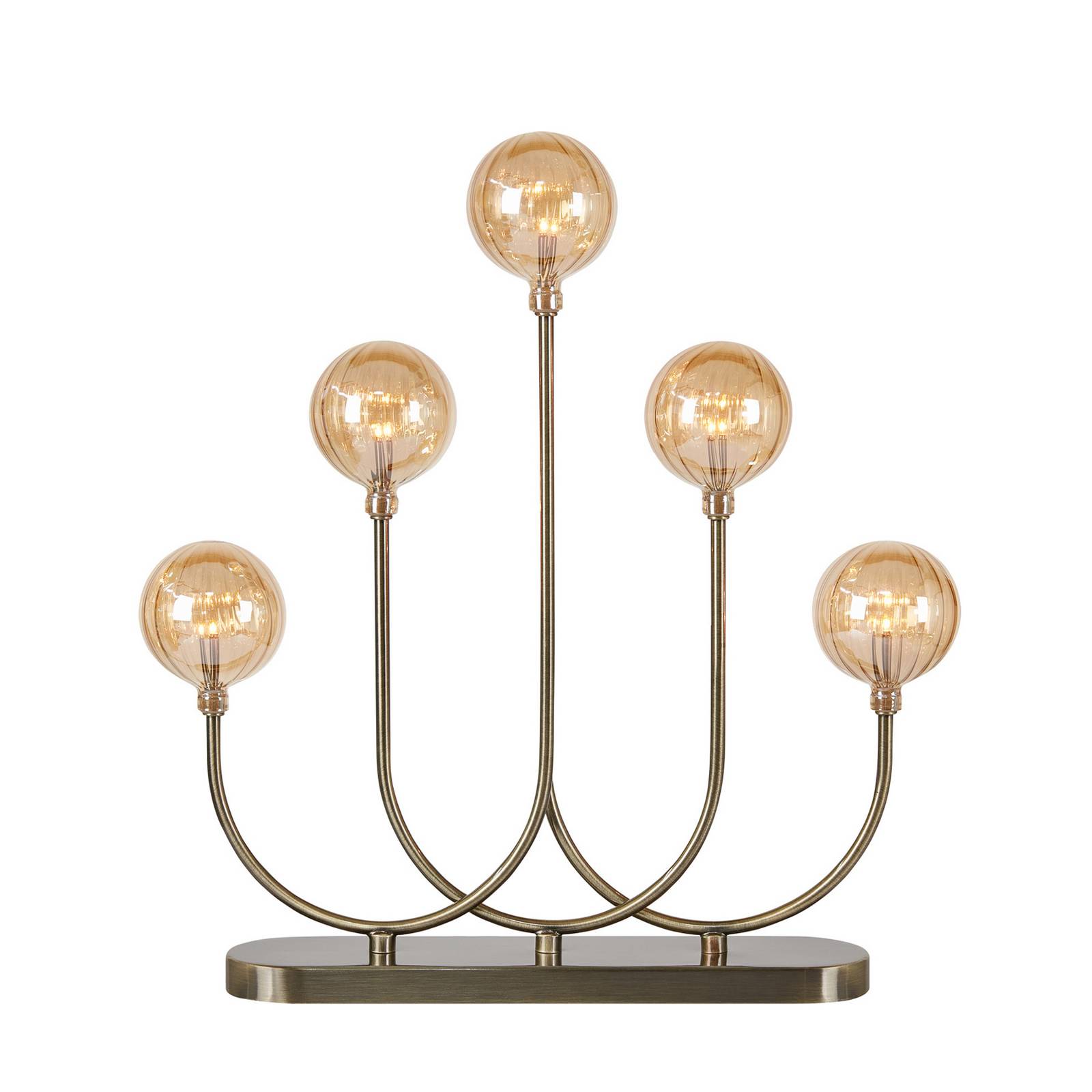 Kerzenhalter Enys, messing antik, Eisen/Glas, 5-flammig, LED Kerzenhalter Enys, messing antik, Eisen/Glas, 5-flammig, LED von Markslöjd