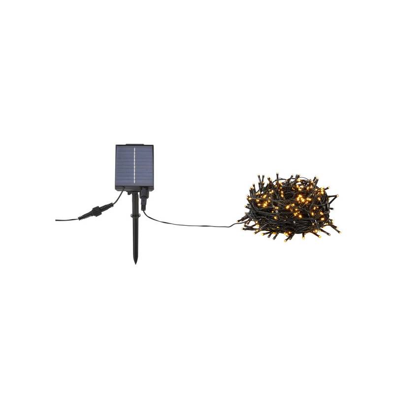Lichterkette Suno, schwarz, Solar, USB, 300-flammig, IP44 von Markslöjd
