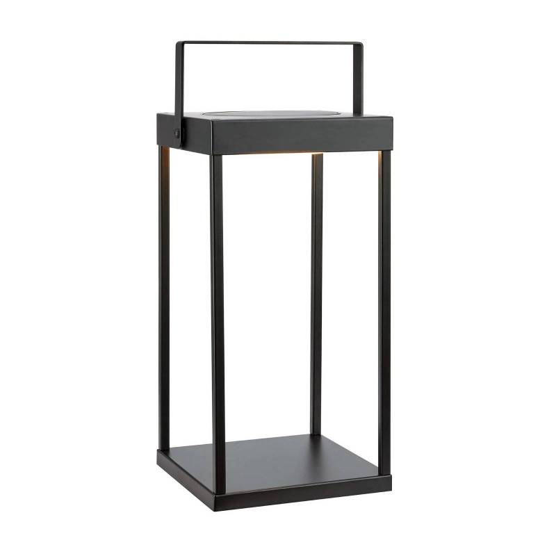 Solarlaterne Pure, schwarz, USB, Metall, Höhe 42 cm von Markslöjd