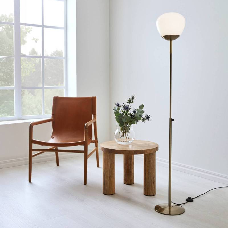 Stehleuchte Rise, messing antik, Eisen, Glas, Höhe 150 cm von Markslöjd