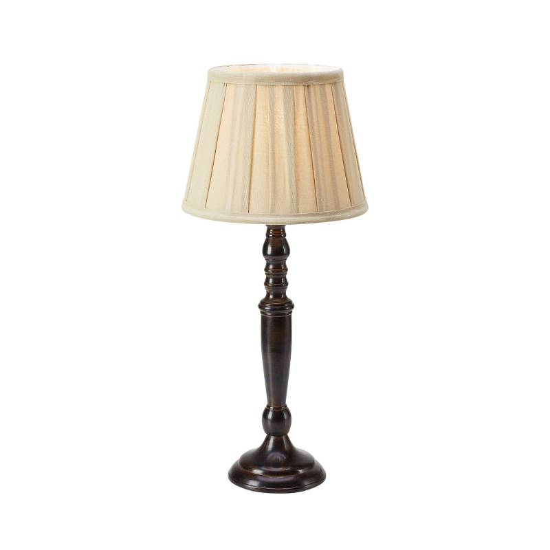 Tischlampe Chocolat, Höhe 46 cm, beige/braun, Metall/Stoff von Markslöjd