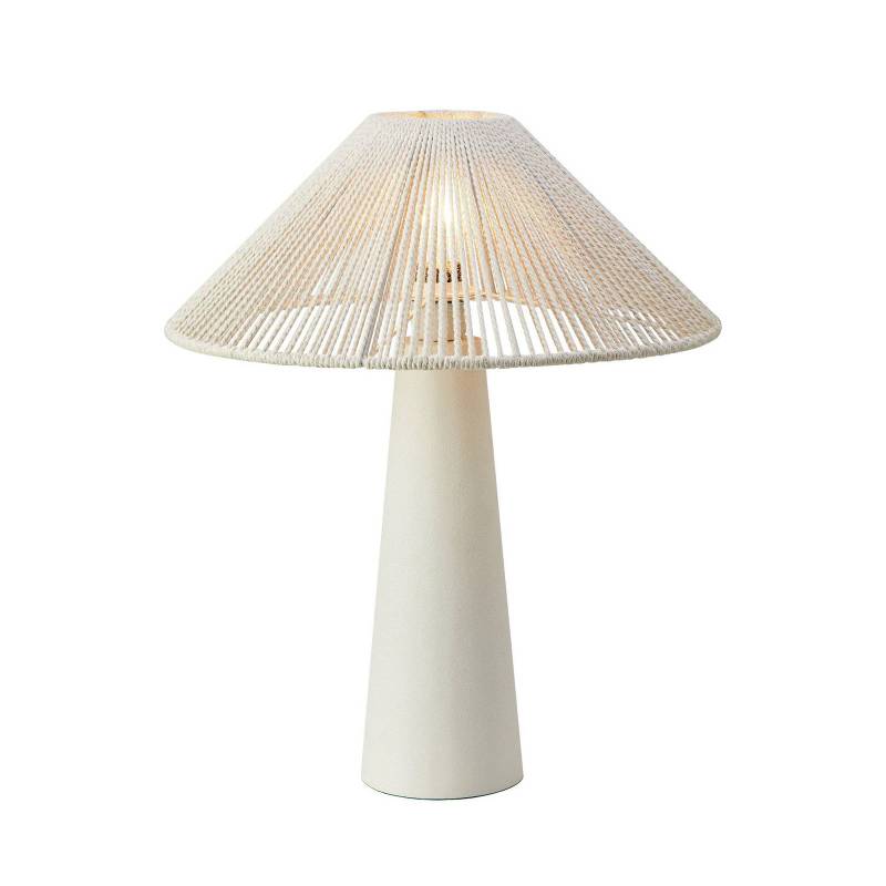 Tischleuchte Favoro, creme, Höhe 50 cm, Keramik, Textil von Markslöjd