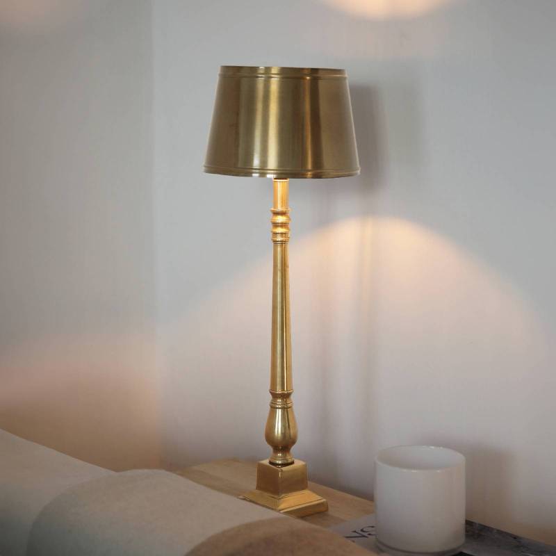 Tischleuchte Metallo, antikmessingfarben, Metall, Höhe 66 cm von Markslöjd