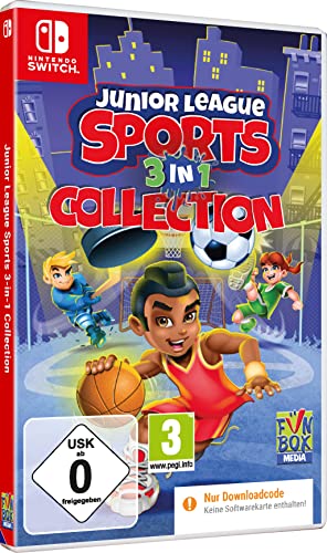 Junior League Sports 3in1 Collection - 3 Sport Spiele Fußball, Bastketball, Eishockey für Nintendo Switch von Markt + Technik