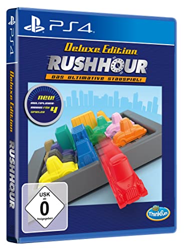Rush Hour von ThinkFun - Das ultimative Stauspiel - Deluxe Edition - Logik- und Strategiespiel für PS4 von Markt + Technik